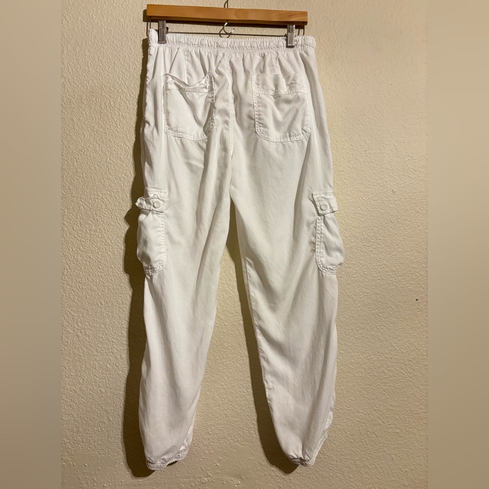Bella Dahl Cargo Track Pants - White - Picture 5 of 12